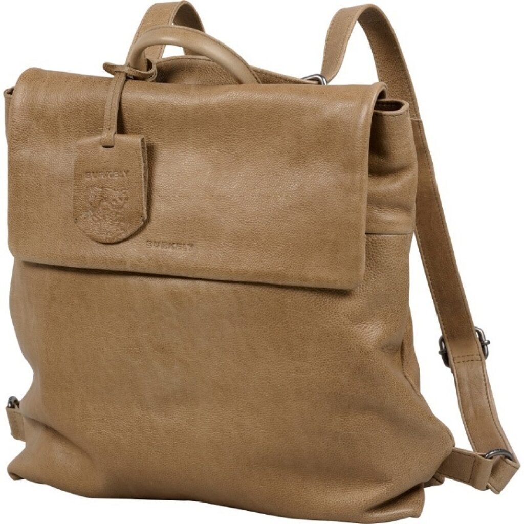 Burkely Lederrucksack Crossbody Tasche 2in1 Just Jolie khaki, Hauptbild 6