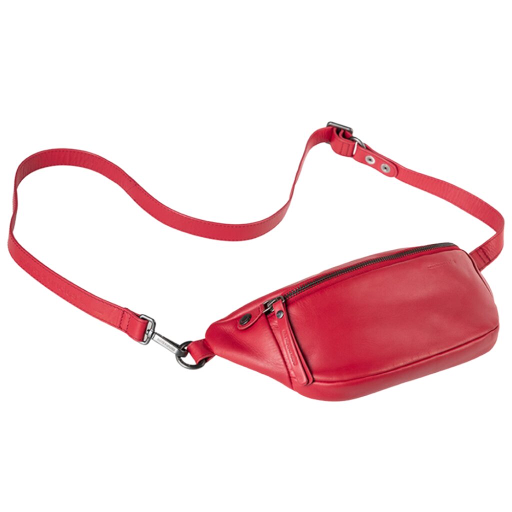 aunts & uncles Leder Crossbody-Tasche Bilberry crimson red, Hauptbild 8