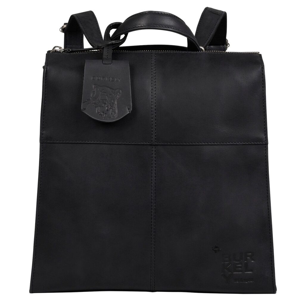 Burkely 2in1 Kombi Lederrucksack Handtasche schwarz, Vergrößern