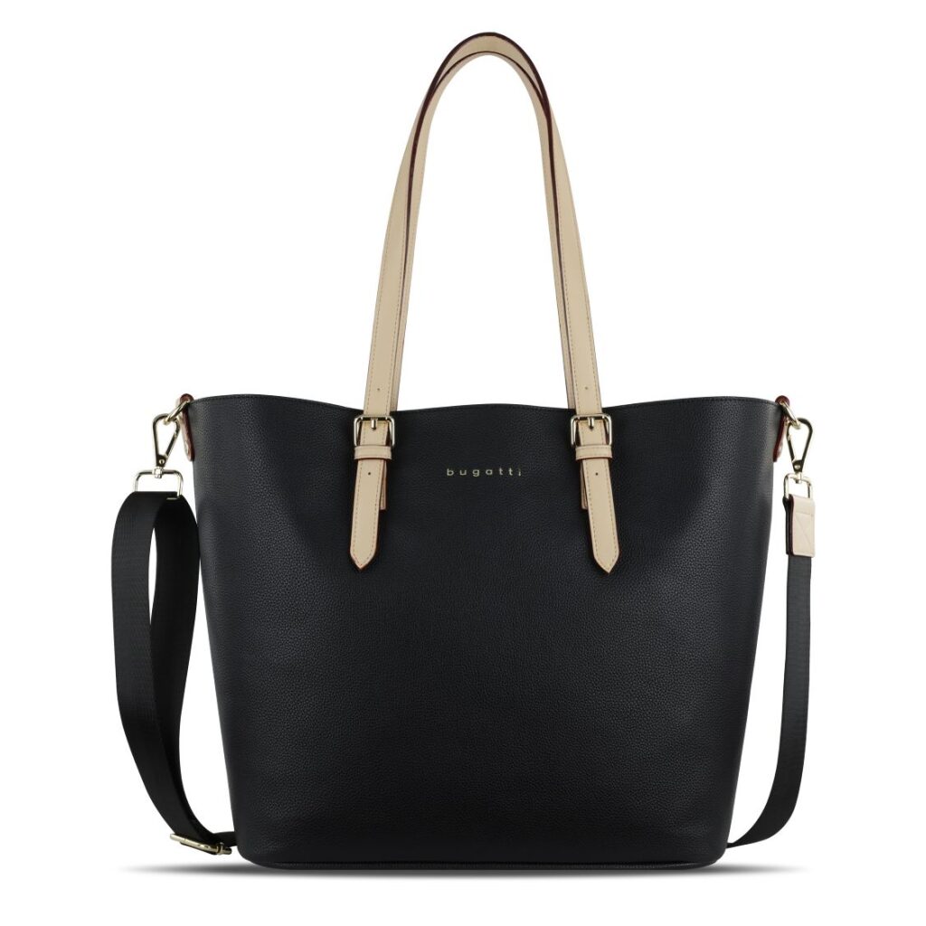 Damen-Shopper-Tasche Ella L 49362501 schwarz