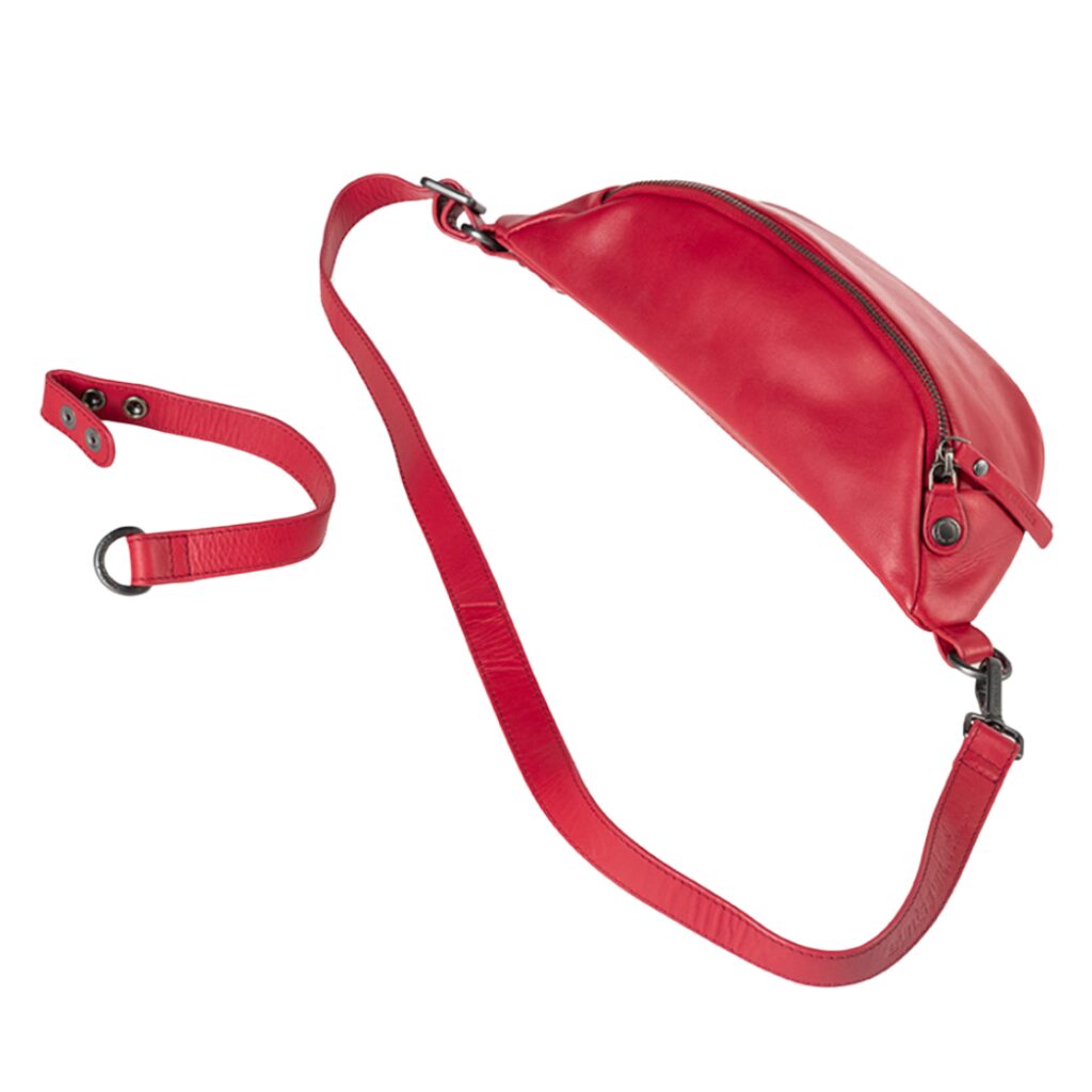 aunts & uncles Leder Crossbody-Tasche Bilberry crimson red, Hauptbild 6