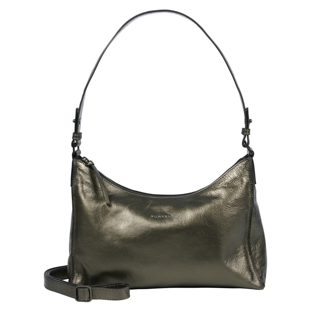 Leder Crossbody Tasche Creased Crystal dunkelgrau