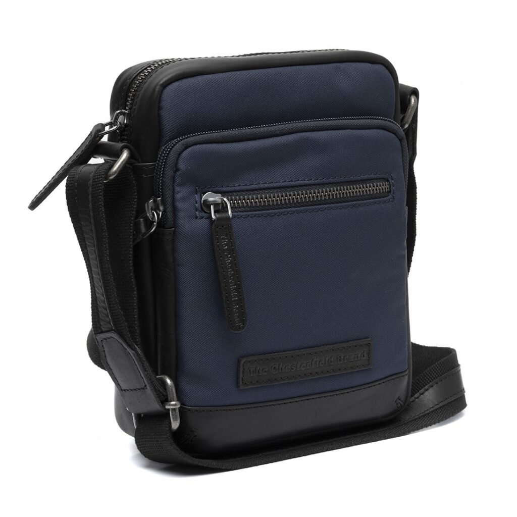 Leder Umhängetasche Karlstad navy Leder Umhängetasche Karlstad navy