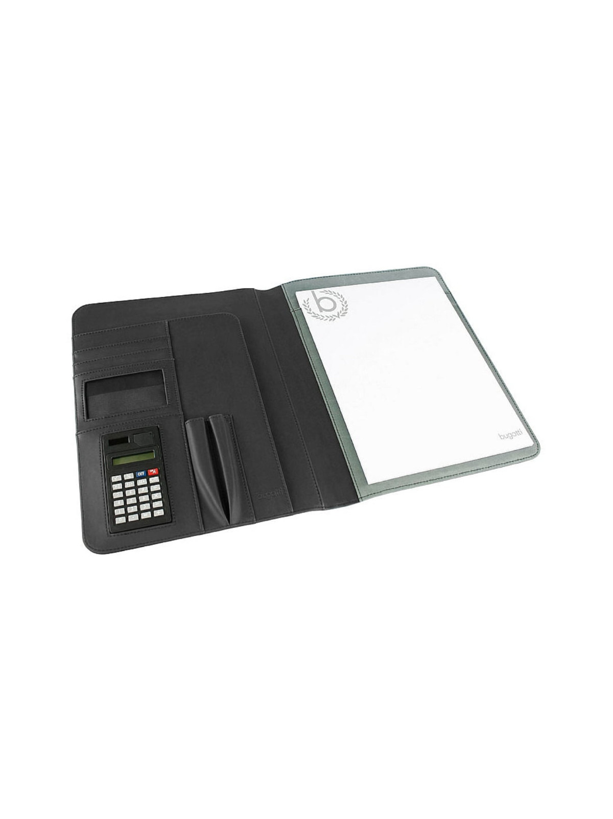 Dokumentenmappe A4 Ufficio mit Taschenrechner schwarz