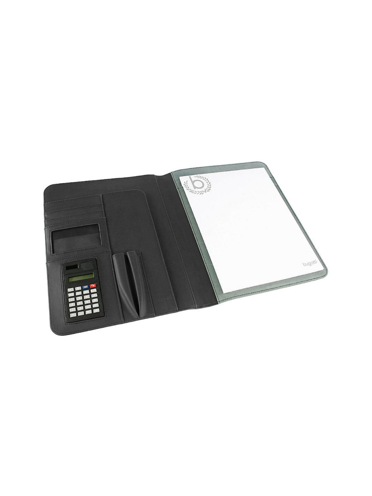 Dokumentenmappe A4 Ufficio mit Taschenrechner schwarz Dokumentenmappe A4 Ufficio mit Taschenrechner schwarz