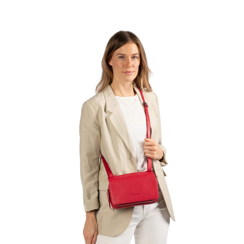 Crossbody-Tasche Azalea crimson red