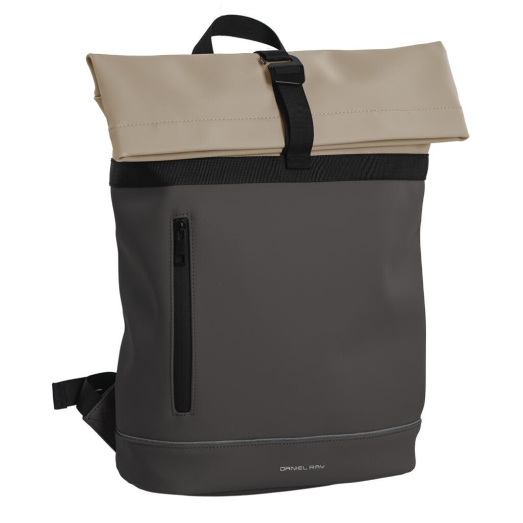Rolltop Rucksack Hampton 15,6" grau-beige Rolltop Rucksack Hampton 15,6" grau-beige