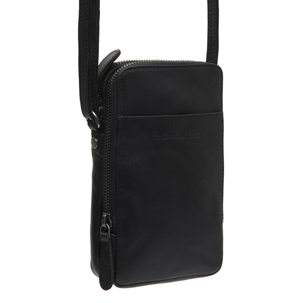 Leder Handytasche Alesund schwarz Leder Handytasche Alesund schwarz