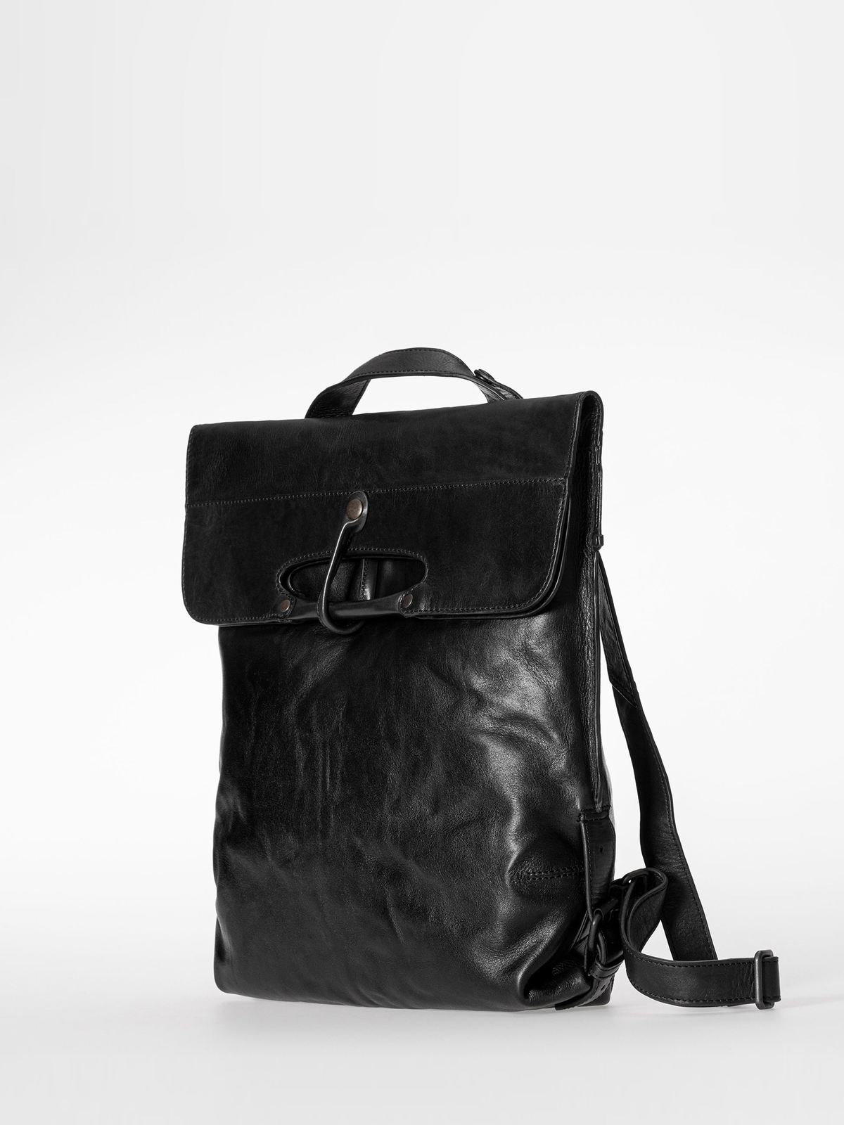 aunts & uncles 2in1 Lederrucksack / Tasche Mrs. Apple Strudle black smoke, Hauptbild 3