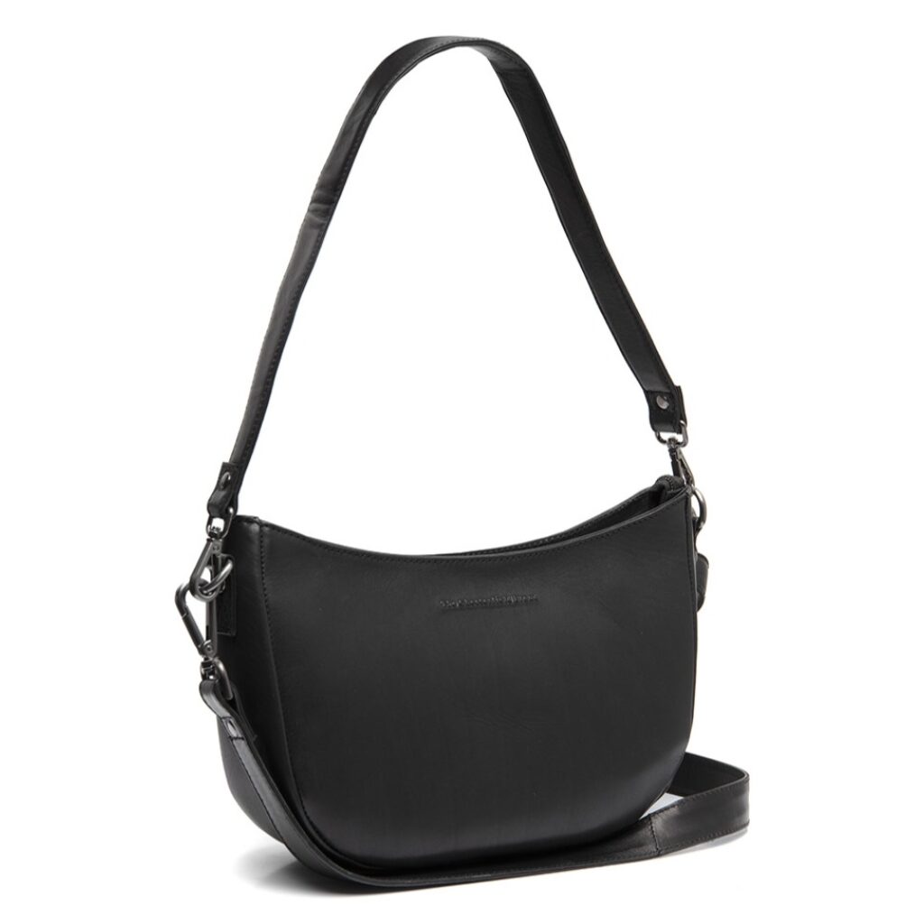 Leder Umhängetasche / Handtasche Valentano schwarz
