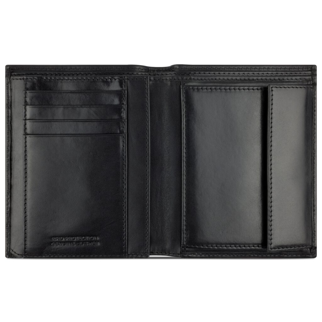 Bugatti Ledergeldbörse Nobile Vertical Wallet With Flap 49125501 schwarz, Hauptbild 3