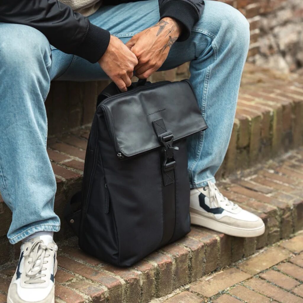 The Chesterfield Brand Lederrucksack Trondheim für die Stadt schwarz, Hauptbild 3