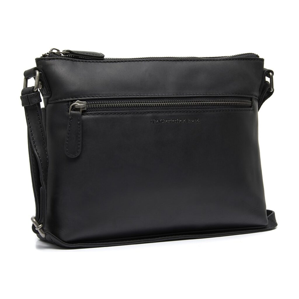 Leder Umhängetasche Durban schwarz Leder Umhängetasche Durban schwarz