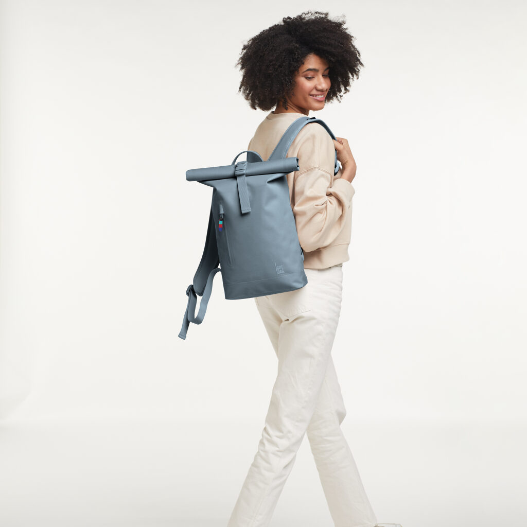 Got Bag Rolltop-Rucksack small 2.0 grau-blau, Hauptbild 2