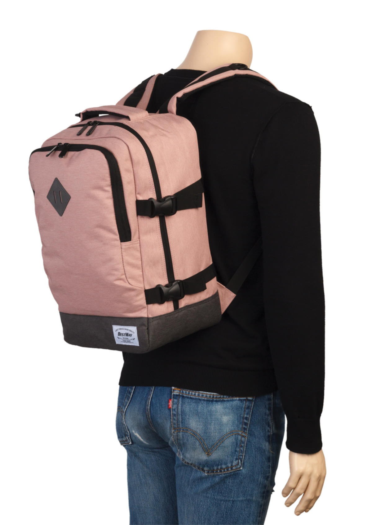 Bestway Handgepäck Rucksack 40x20x25 cm altrosa, Feature-Bild