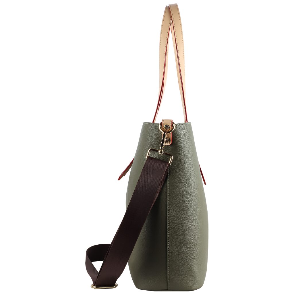 Bugatti Damen-Shopper-Tasche Ella L 49362584 olive, Hauptbild 6