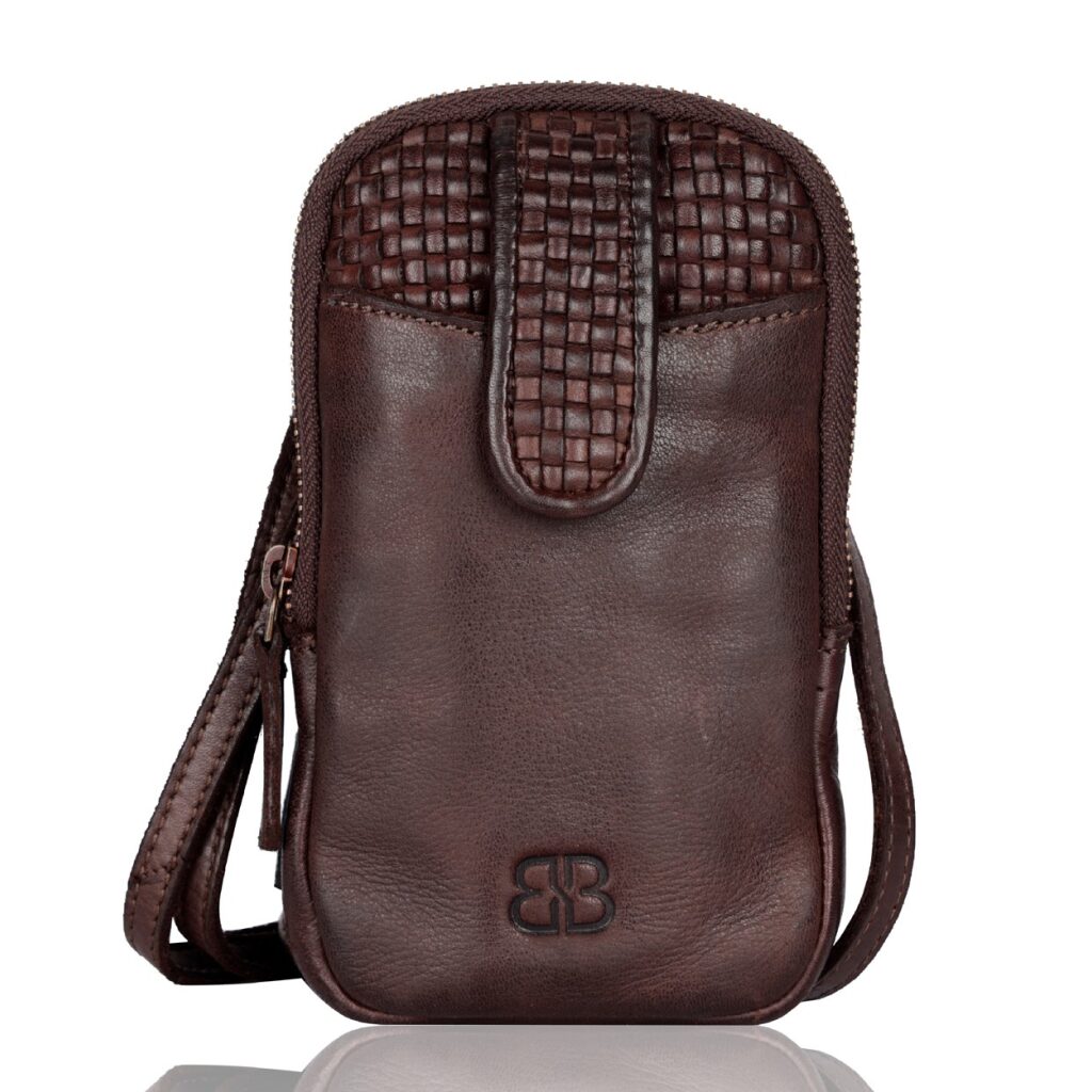 Leder Handytasche Emberly dunkelbraun Leder Handytasche Emberly dunkelbraun