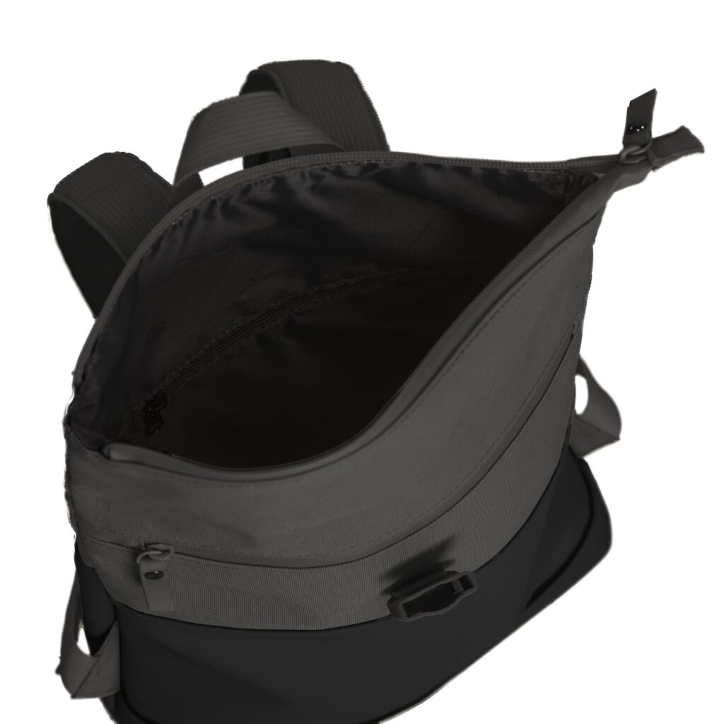 Daniel Ray Rolltop-Rucksack Allentown schwarz-grau, Hauptbild 4