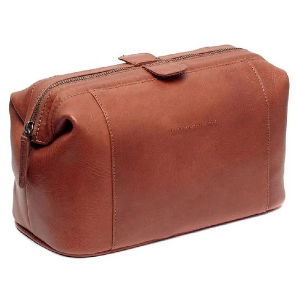 Leder Kulturbeutel Biassa cognac