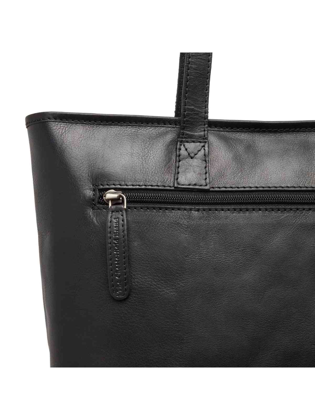 The Chesterfield Brand Leder Shopper Pisa schwarz, Hauptbild 2