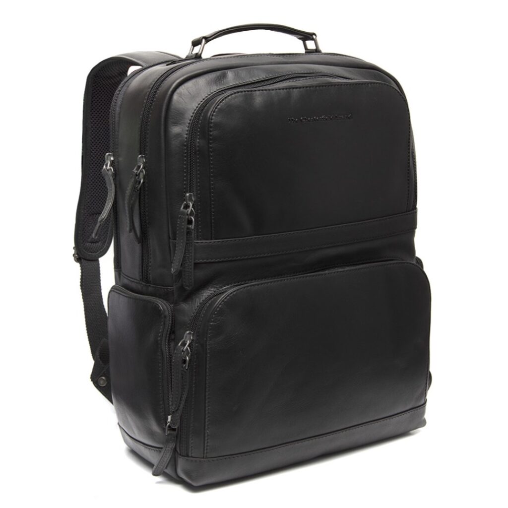 Laptoprucksack / Lederrucksack Lennox schwarz Laptoprucksack / Lederrucksack Lennox schwarz