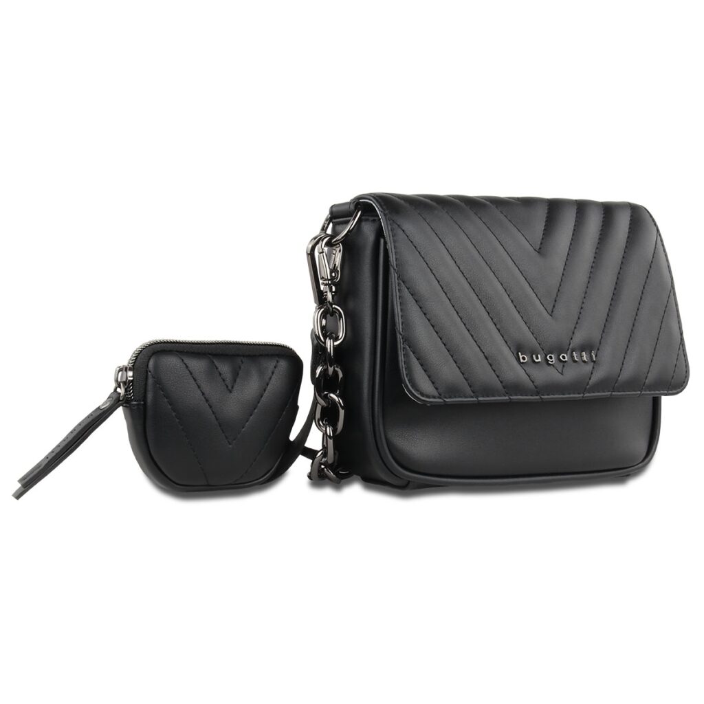 Bugatti Crossbody-Tasche mit Geldbörse 2in1 Sira schwarz, Hauptbild 5