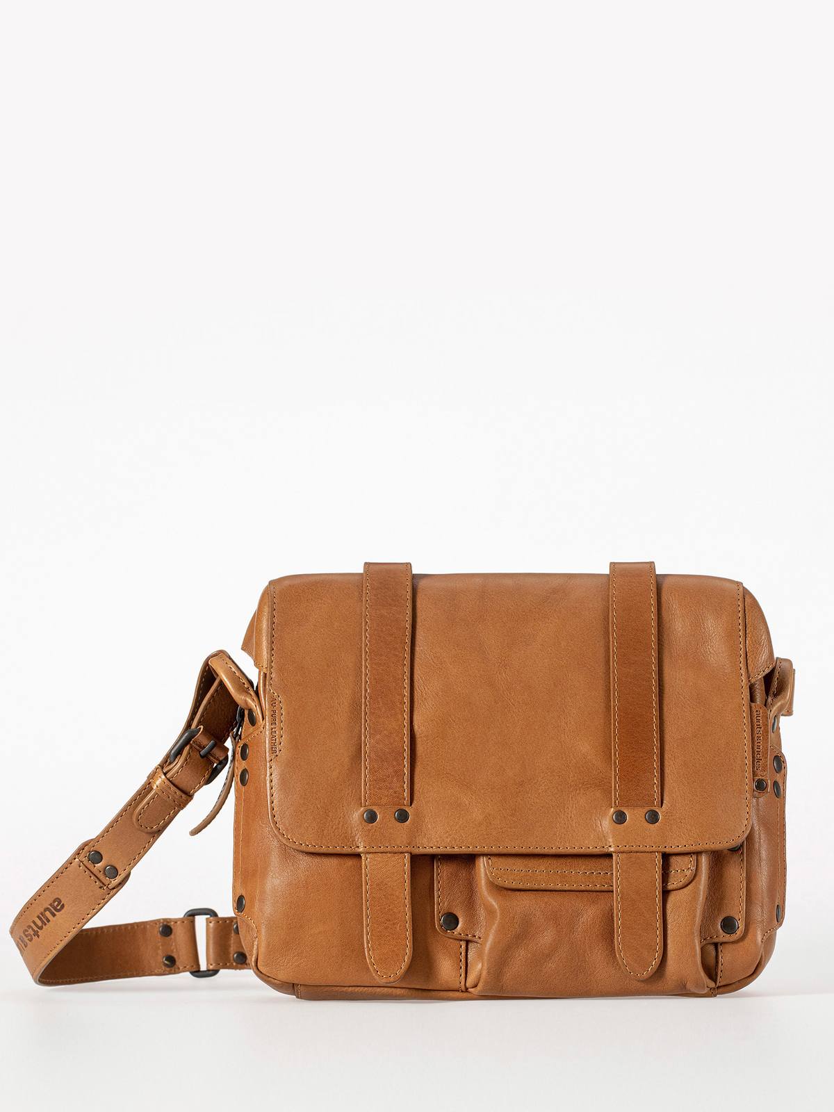 Leder-Umhängetasche Miss Applepie caramel Leder-Umhängetasche Miss Applepie caramel