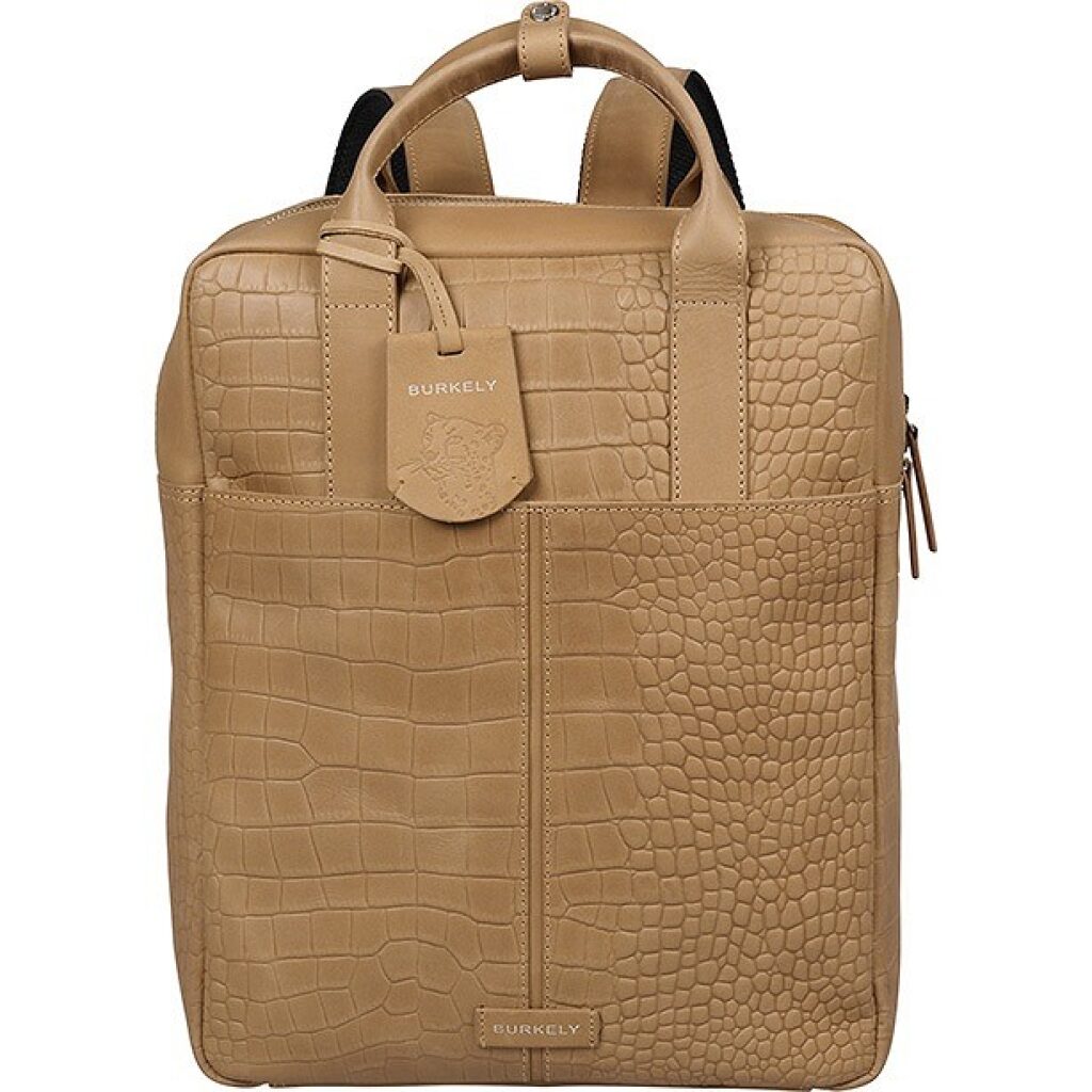 Leder Laptoprucksack 14" Cool Colbie beige