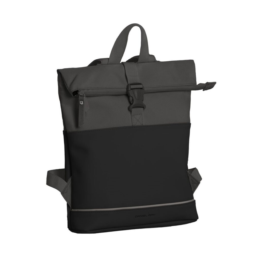 Daniel Ray Rolltop-Rucksack Allentown schwarz-grau