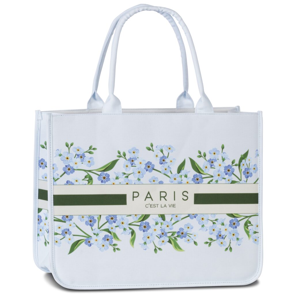 Sommer Shopper Paris 50414-4426 taubenblau-olivgrün