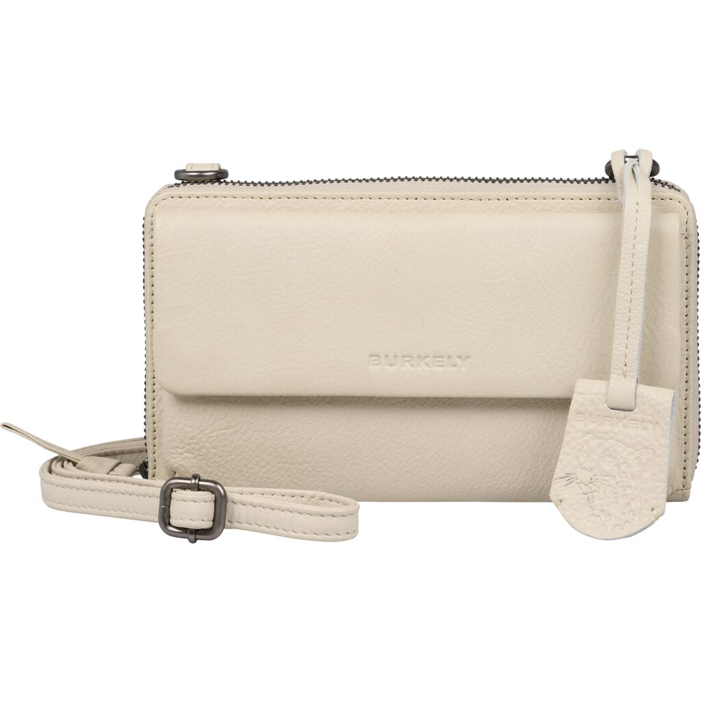 Leder Handytasche / RFID Geldbörse Lush Lucy weiss Leder Handytasche / RFID Geldbörse Lush Lucy weiss