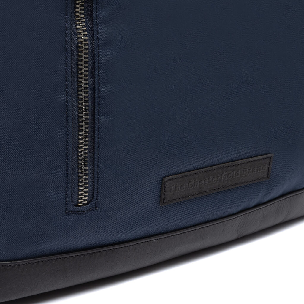 The Chesterfield Brand Leder Rolltop-Rucksack 17" Bornholm blau, Hauptbild 7