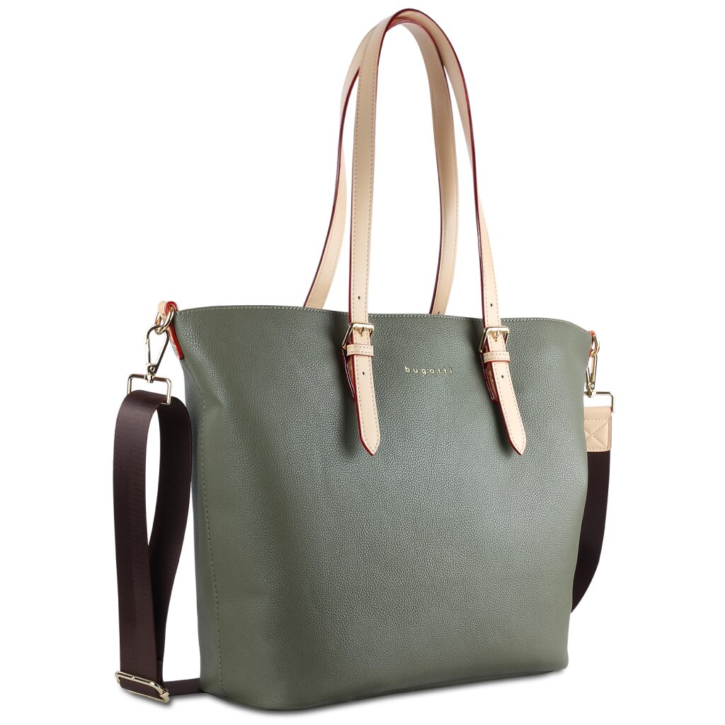 Bugatti Damen-Shopper-Tasche Ella L 49362584 olive, Hauptbild 5