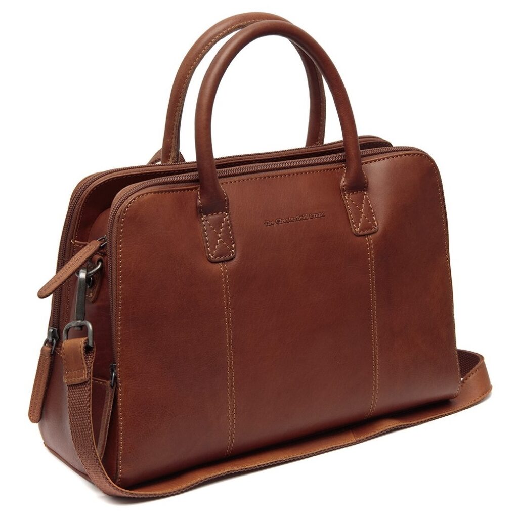 Damen Lederhandtasche Layton cognac