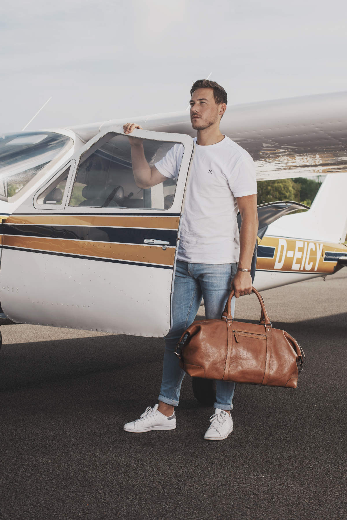 The Chesterfield Brand Weekender Caleb cognac, Feature-Bild