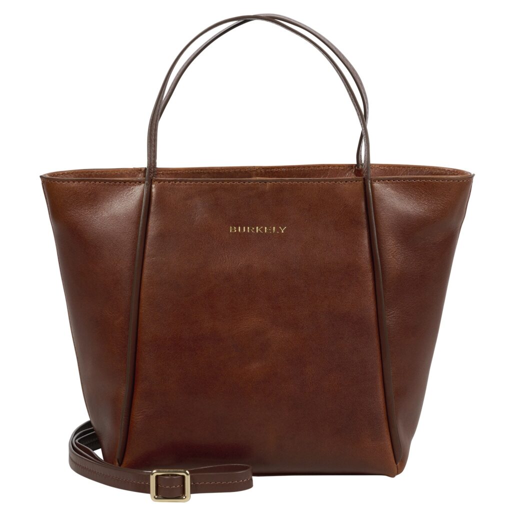 Leder Handtasche Fine Florence braun