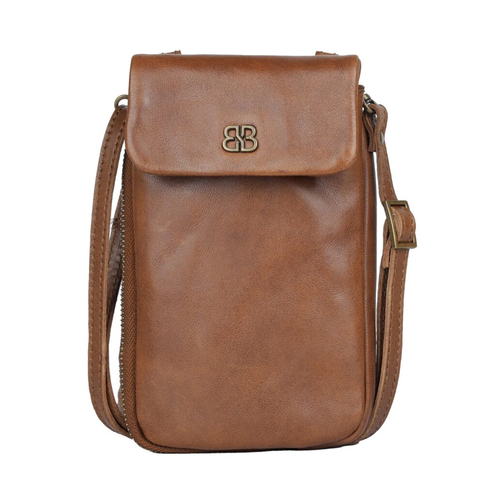 Handytasche aus Leder Cherie cognac Handytasche aus Leder Cherie cognac