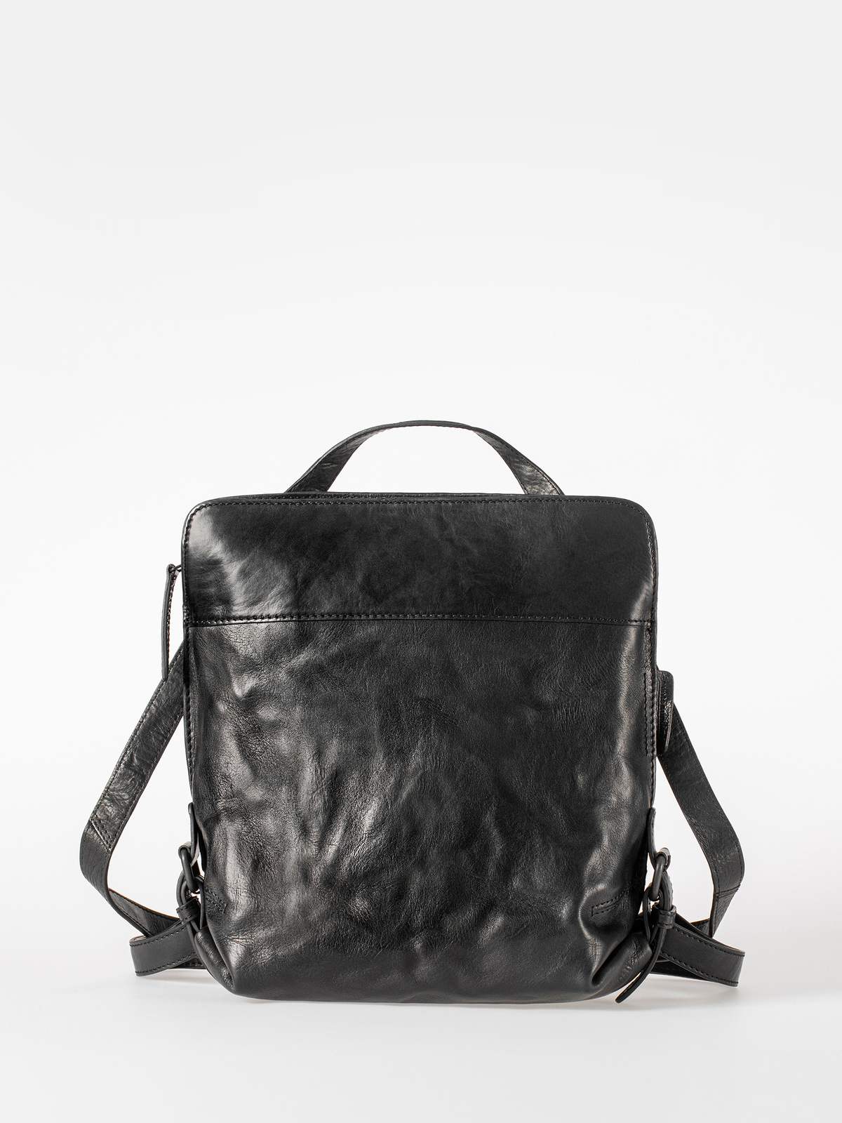 2in1 Lederrucksack / Tasche Mrs. Crumble Cookie black smoke 2in1 Lederrucksack / Tasche Mrs. Crumble Cookie black smoke