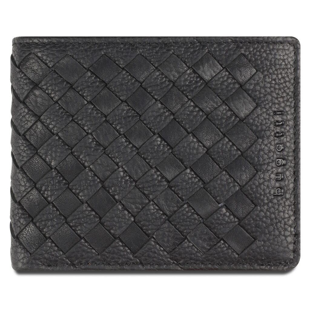 Bugatti Ledergeldbörse Woven 49611501 schwarz, Hauptbild 4