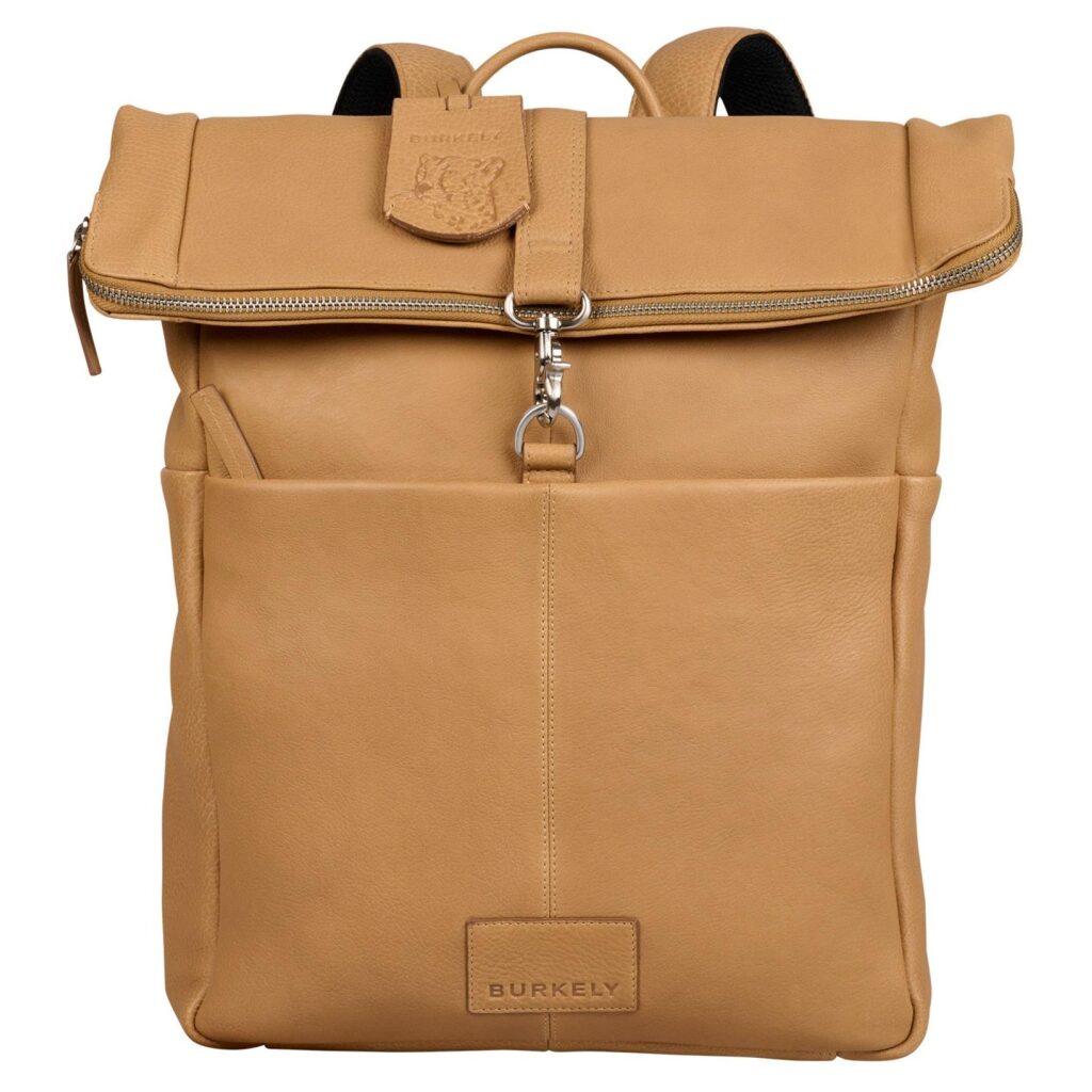 Leder Rolltop Rucksack Soft Skylar beige Leder Rolltop Rucksack Soft Skylar beige