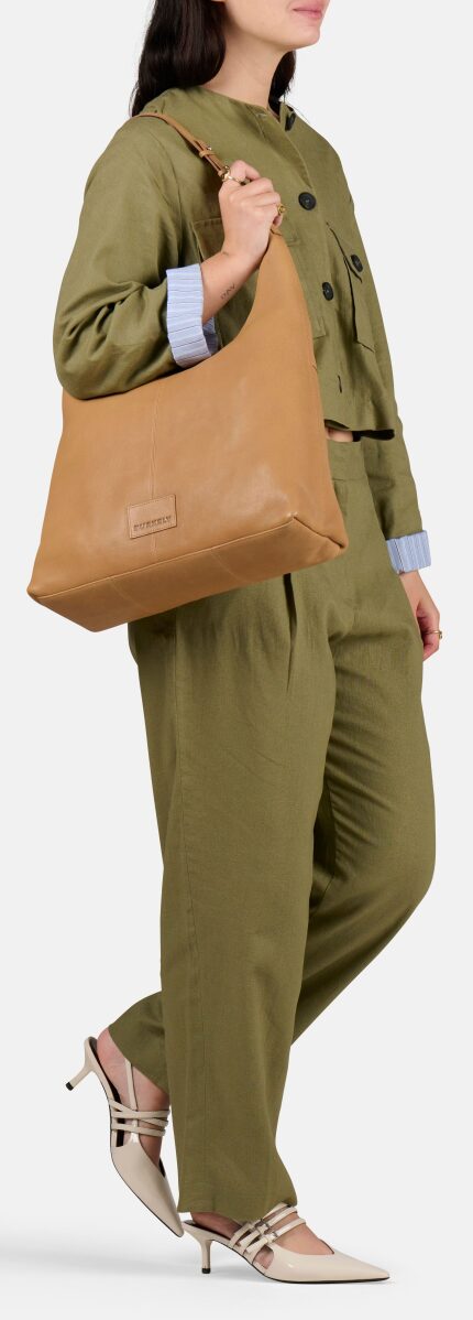 Leder Hobo-Tasche Soft Skylar beige Leder Hobo-Tasche Soft Skylar beige