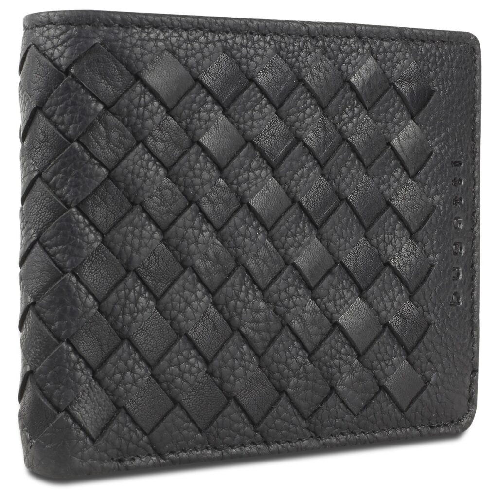 Ledergeldbörse Woven 49611501 schwarz