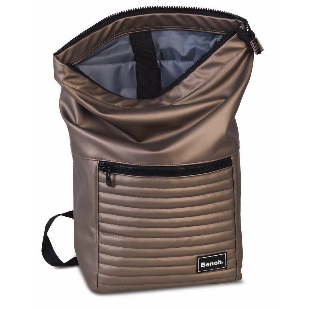 Bench Sportrucksack Hydro quilted no-roll-top braun, Hauptbild 2