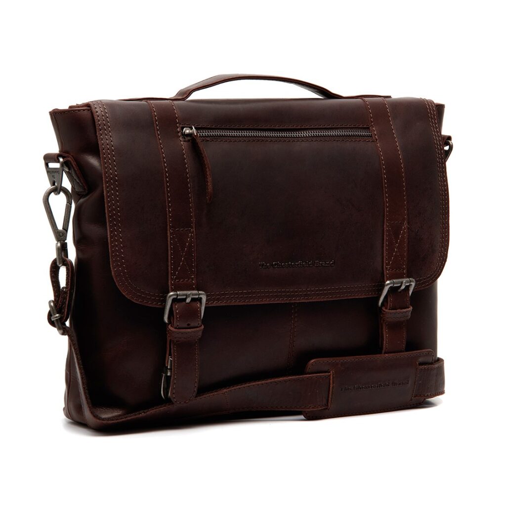 Leder Laptoptasche Veneto braun