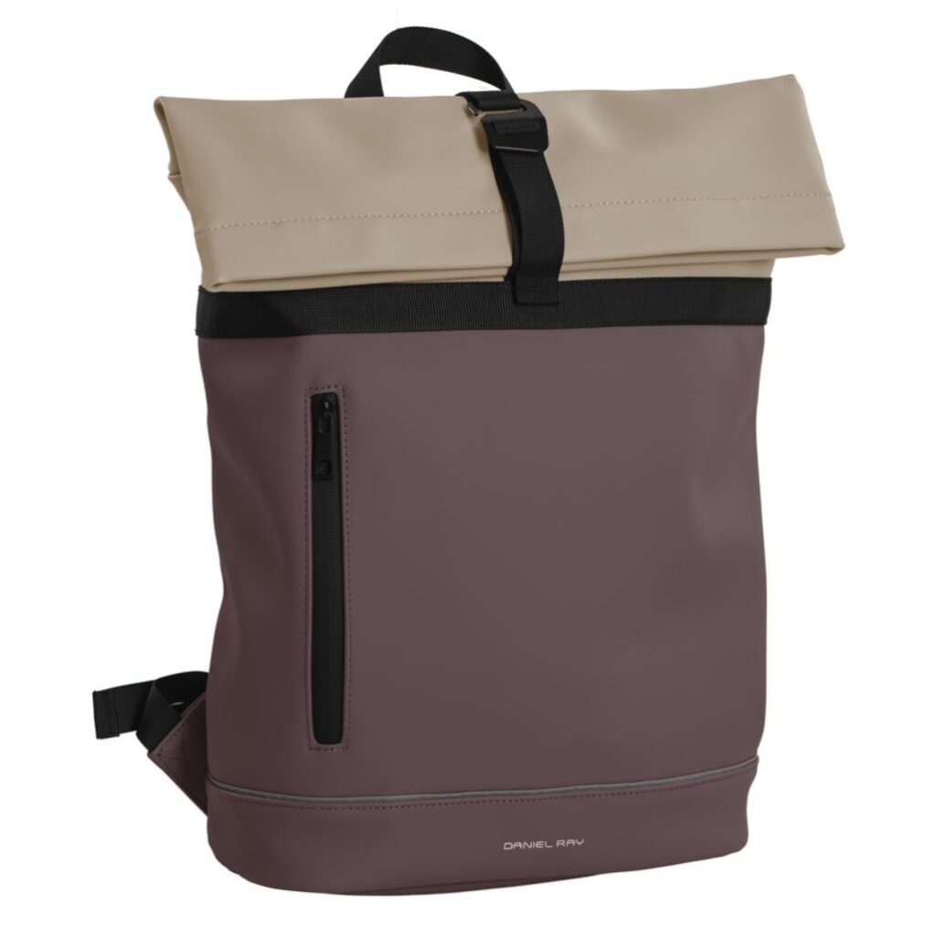 Daniel Ray Rolltop Rucksack Hampton 15,6" lila-beige, Feature-Bild Daniel Ray Rolltop Rucksack Hampton 15,6" lila-beige, Feature-Bild