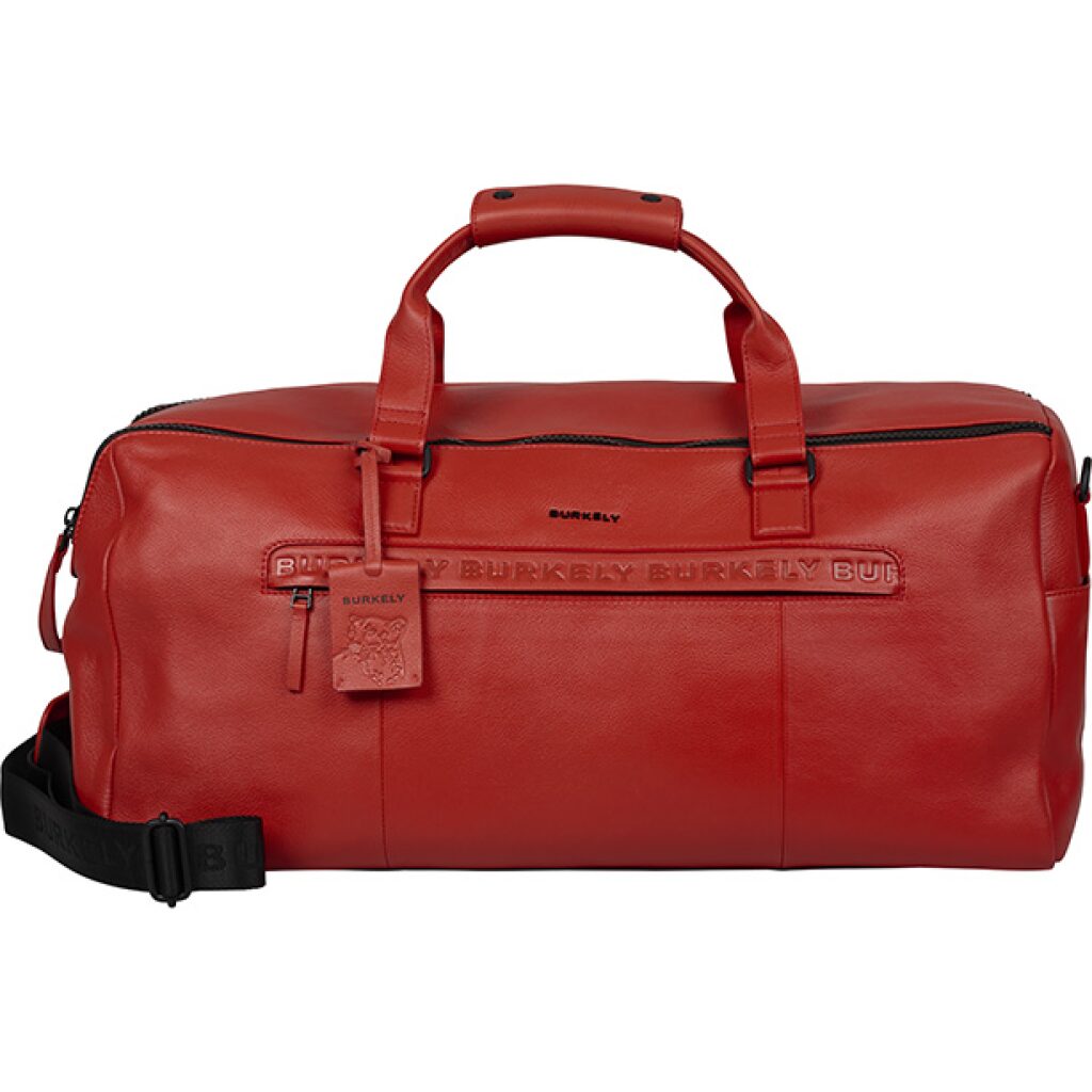 Leder Reisetasche - Weekender Minimal Mason rot