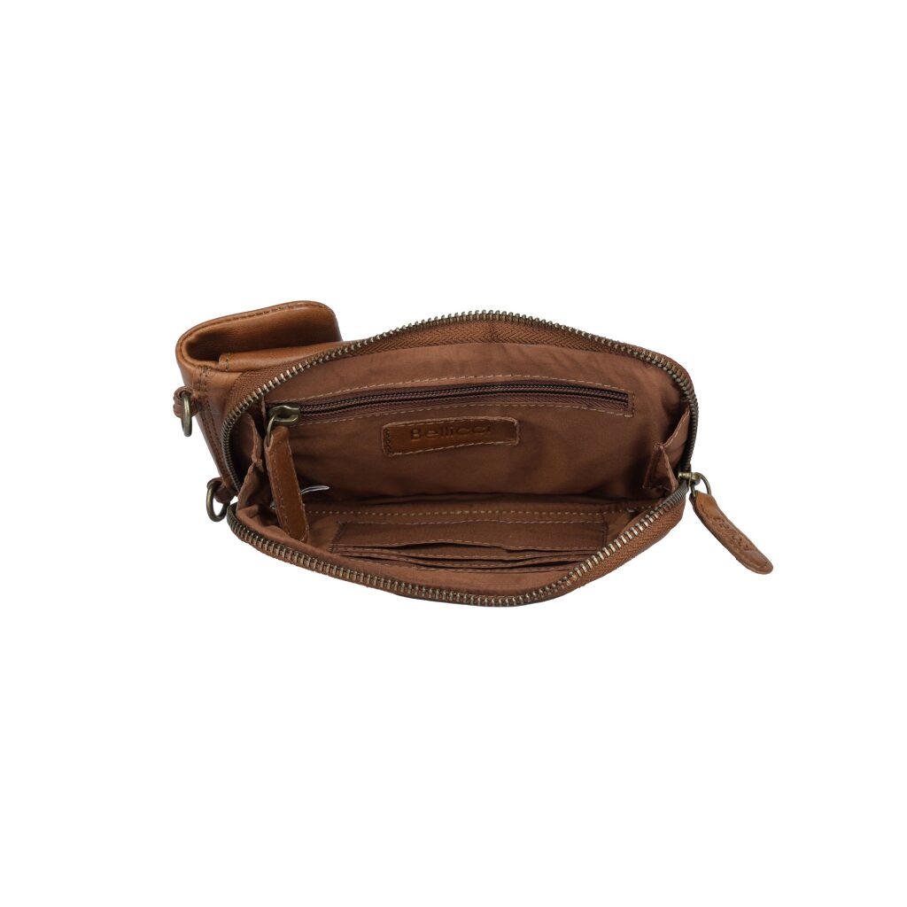 Bellicci Handytasche aus Leder Cherie cognac, Hauptbild 4