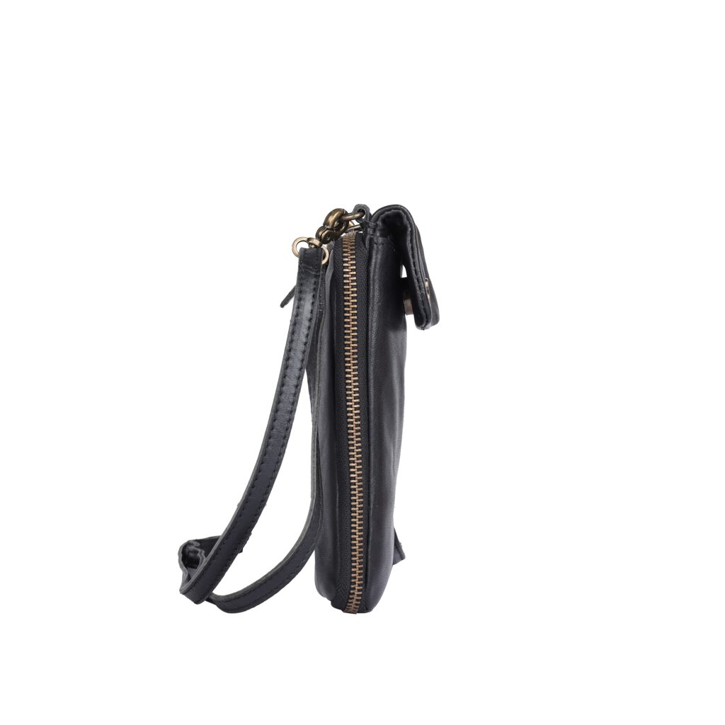 Bellicci Handytasche aus Leder Cherie schwarz, Hauptbild 3