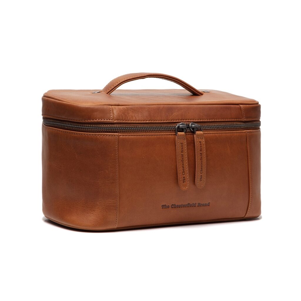 Leder Kulturbeutel Limone cognac Leder Kulturbeutel Limone cognac