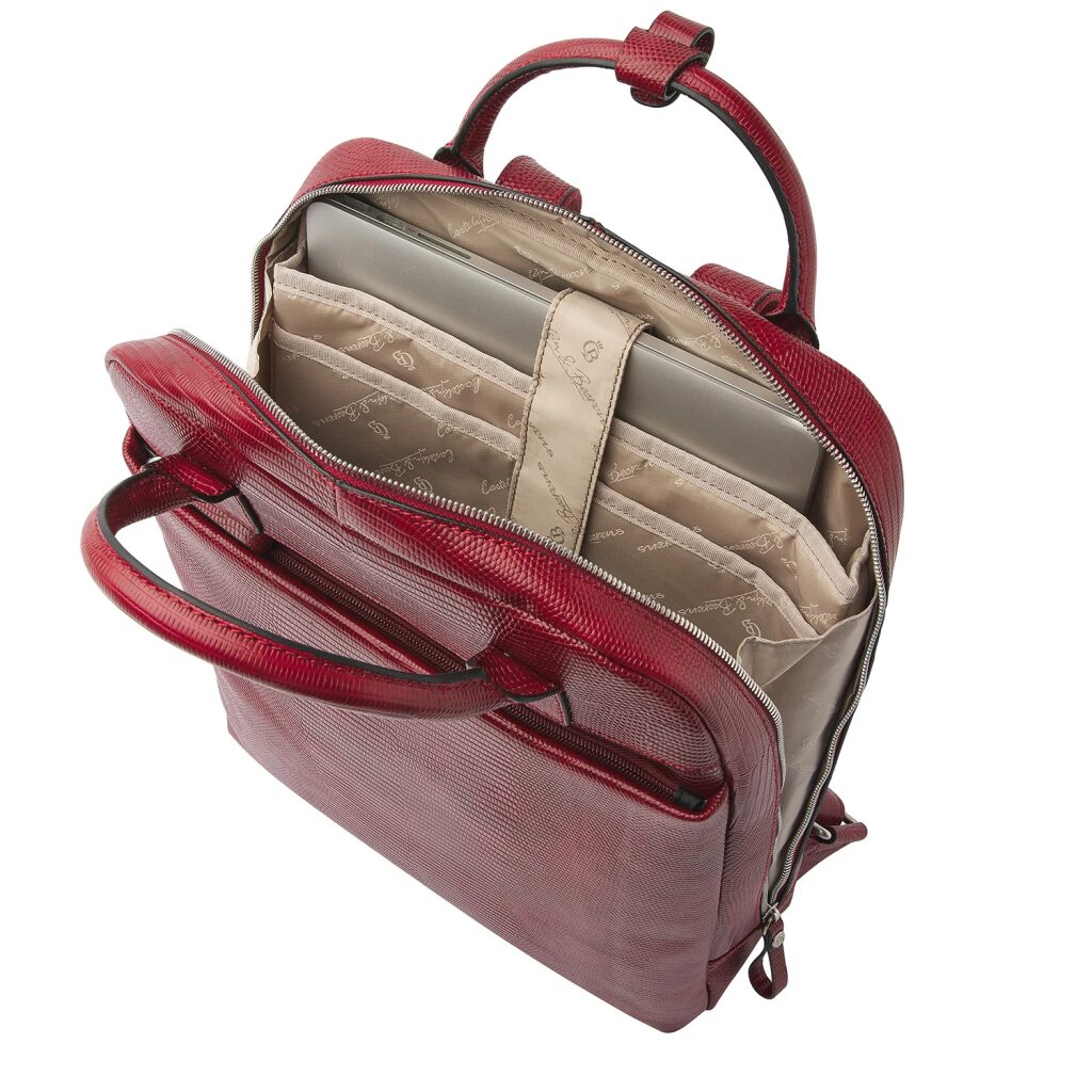 Castelijn & Beerens Lederrucksack Hanne 459577 rot, Hauptbild 4